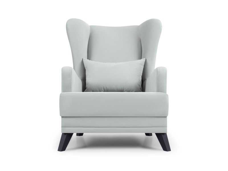 Кресло Оксфорд Велюр Светло-серый